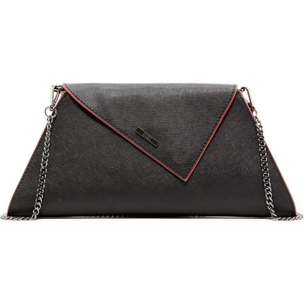 SUSU The Angelica Black Leather Clutch Bag