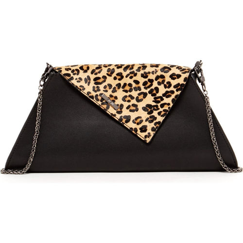 Load image into Gallery viewer, SUSU The Angelica Black Leopard Clutch Bag
