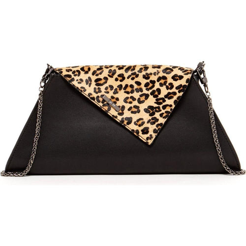 Load image into Gallery viewer, SUSU The Angelica Black Leopard Clutch Bag
