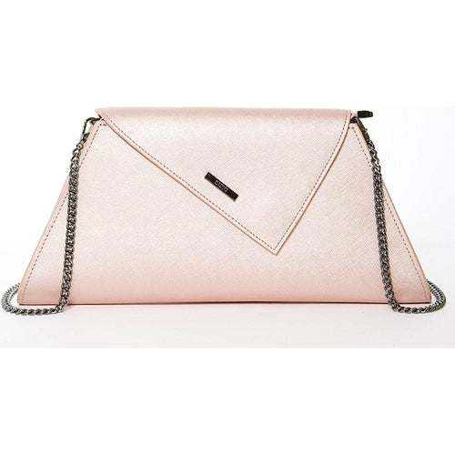 Load image into Gallery viewer, SUSU The Angelica Rose Gold Metallic Clutch
