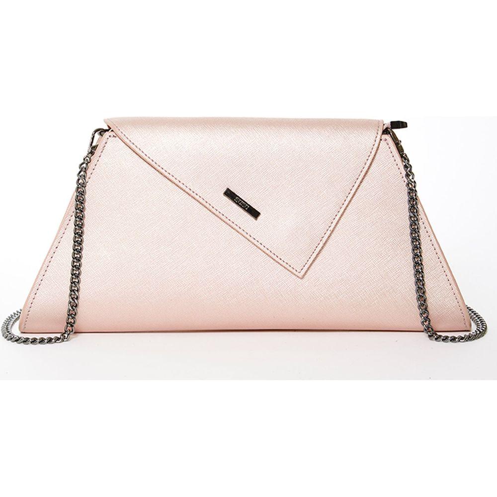 SUSU The Angelica Rose Gold Metallic Clutch