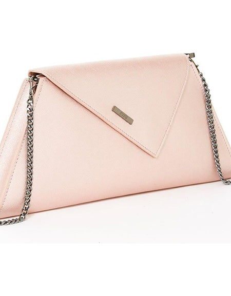 SUSU The Angelica Rose Gold Metallic Clutch