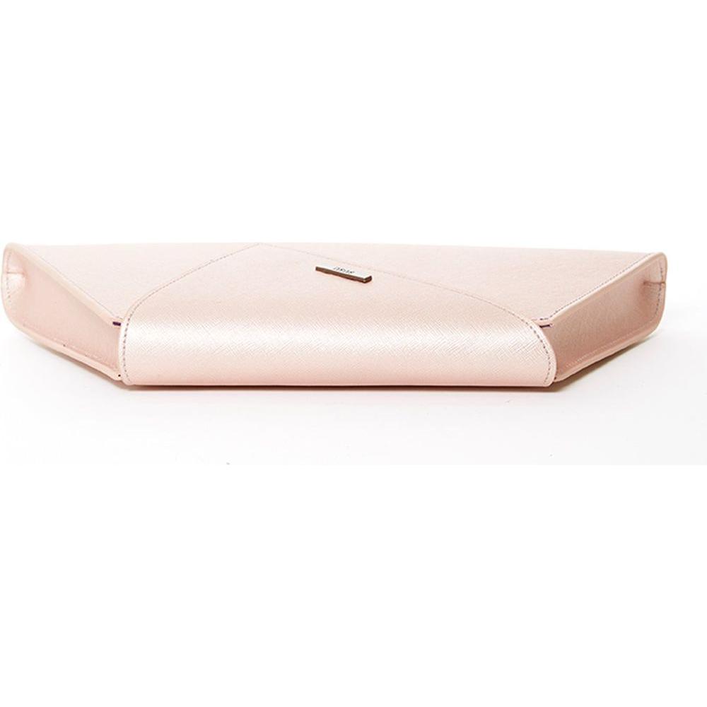 SUSU The Angelica Rose Gold Metallic Clutch