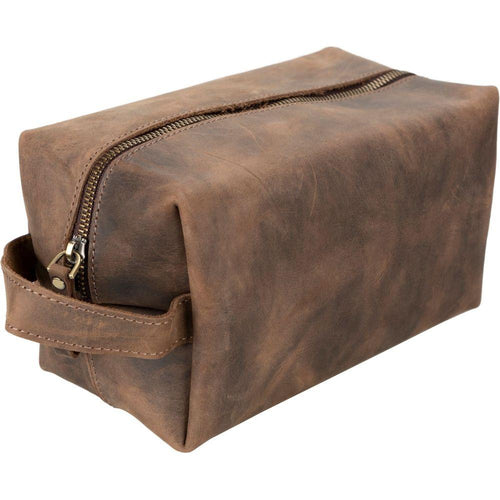 Load image into Gallery viewer, Oswego Men&#39;s Leather Dopp Kit &amp; Small Travel Handbag-17
