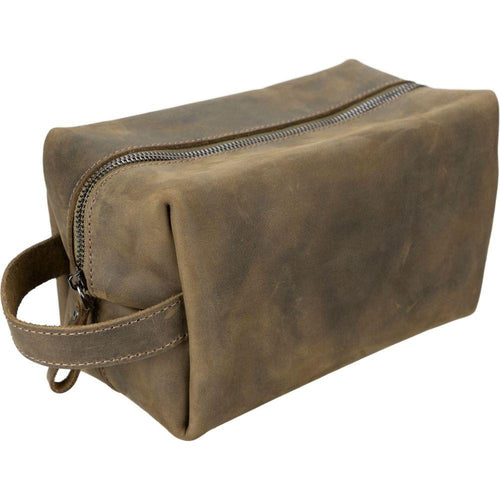 Load image into Gallery viewer, Oswego Men&#39;s Leather Dopp Kit &amp; Small Travel Handbag-74
