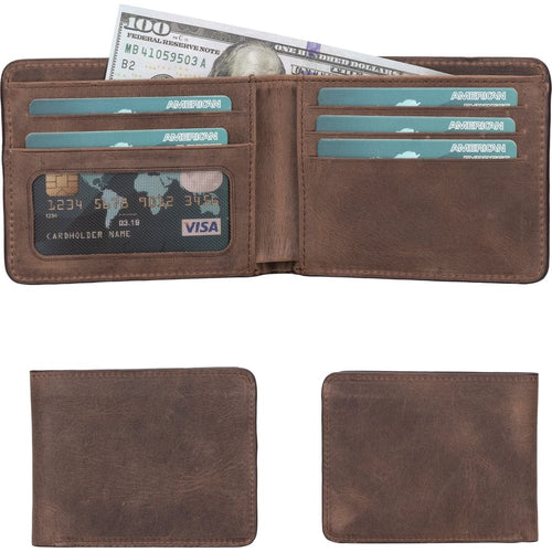 Load image into Gallery viewer, Arvada Handmade Bifold Leather Men Wallet-41
