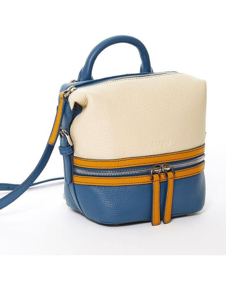 SUSU The Ashley Off White Leather Backpack