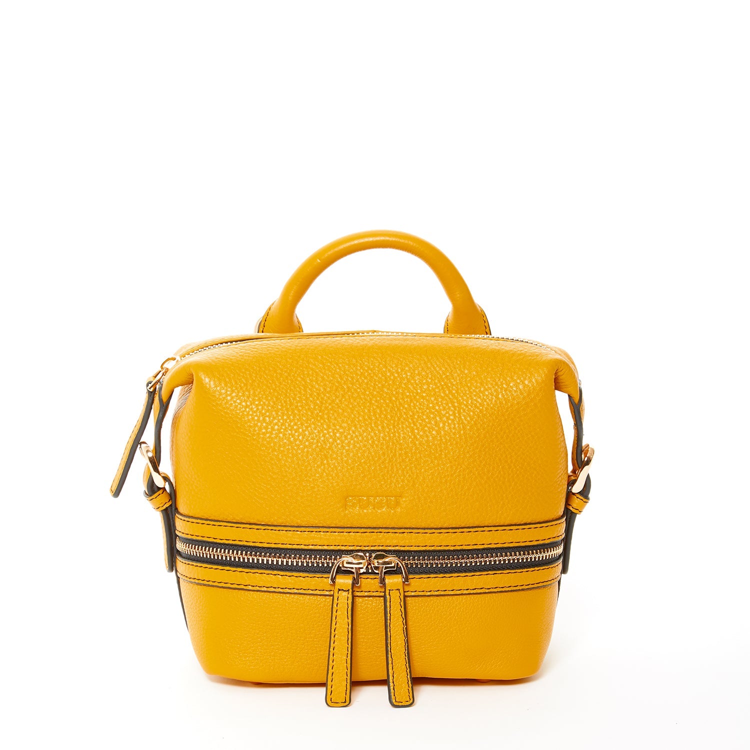 SUSU The Ashley Yellow Leather Backpack Purse