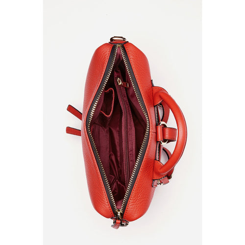 Load image into Gallery viewer, Ashley Red Leather Backpack Purse
