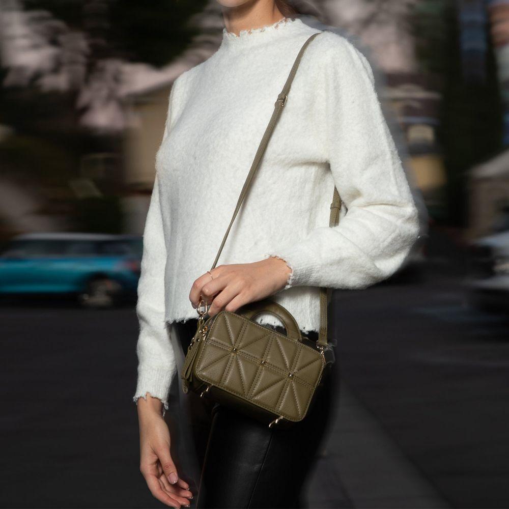 Taylor Small Crossbody Bag in Olive Green