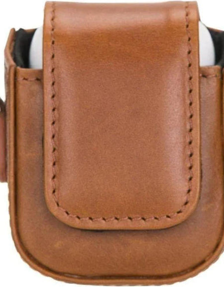 Aurora Luxury Leather AirPods Case with Attached Wrist Strap-0