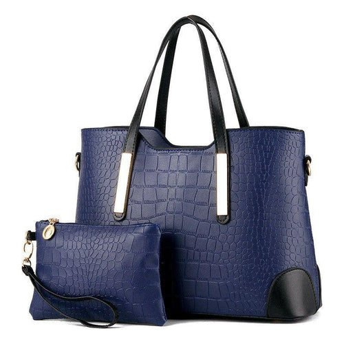 Load image into Gallery viewer, Luxury Fashion Two-Piece Colour Contrast Handbag
