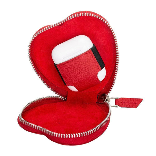 Load image into Gallery viewer, Heart AirPods 1 / 2 Genuine Leather Case-1
