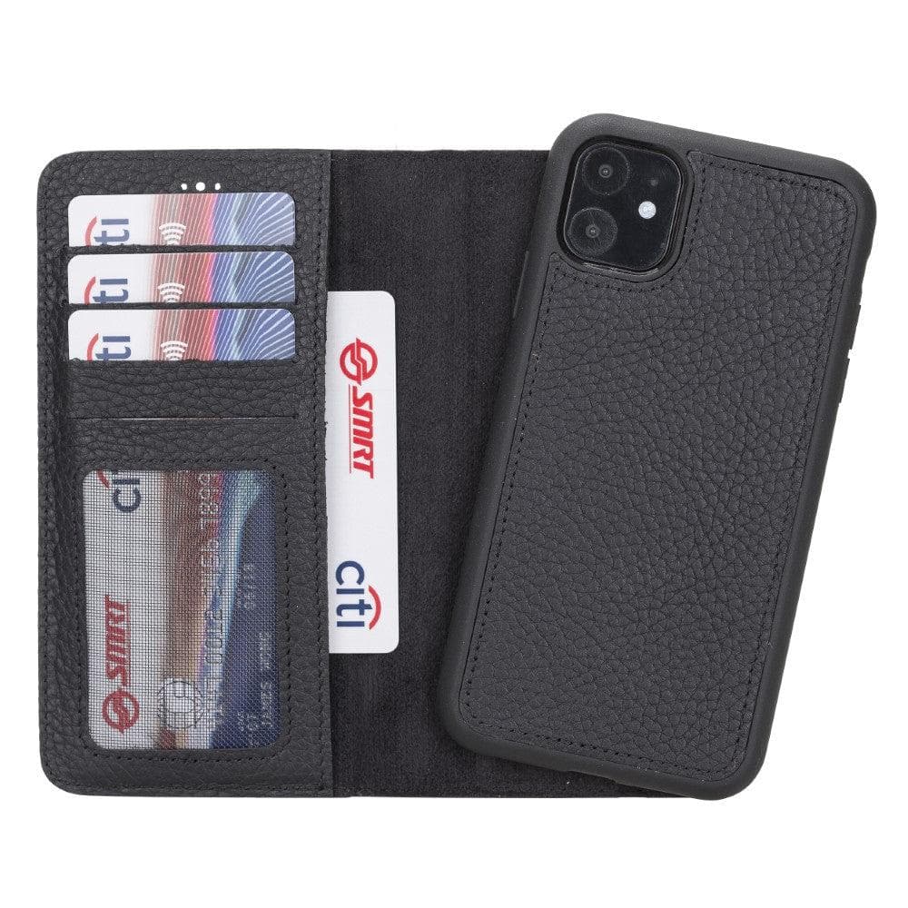 Magic iPhone 12 / 12 Pro Detachable Leather Wallet Case-1