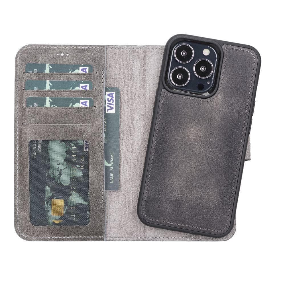 Magic iPhone 13 Pro Max Detachable Leather Wallet Case-6