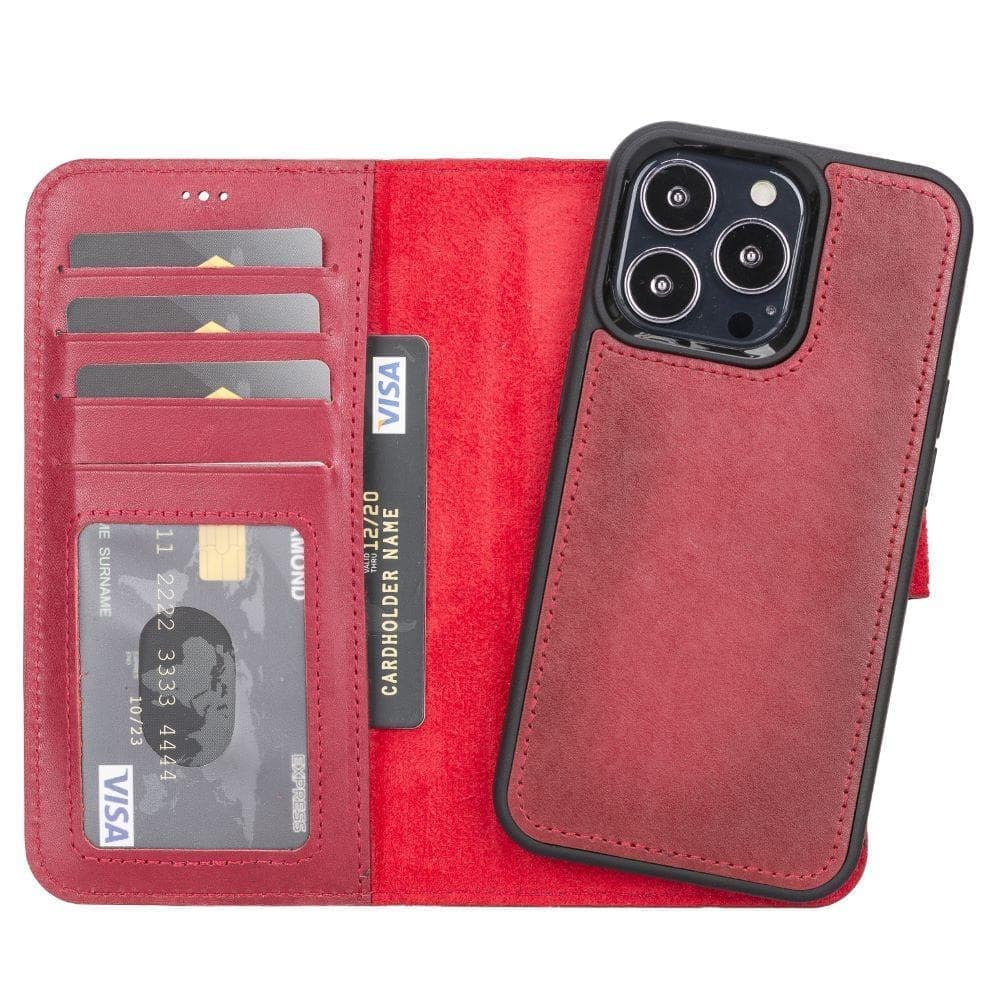 Magic iPhone 13 Pro Max Detachable Leather Wallet Case-7