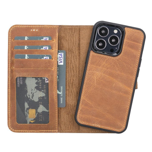 Load image into Gallery viewer, Magic iPhone 13 Pro Max Detachable Leather Wallet Case-10
