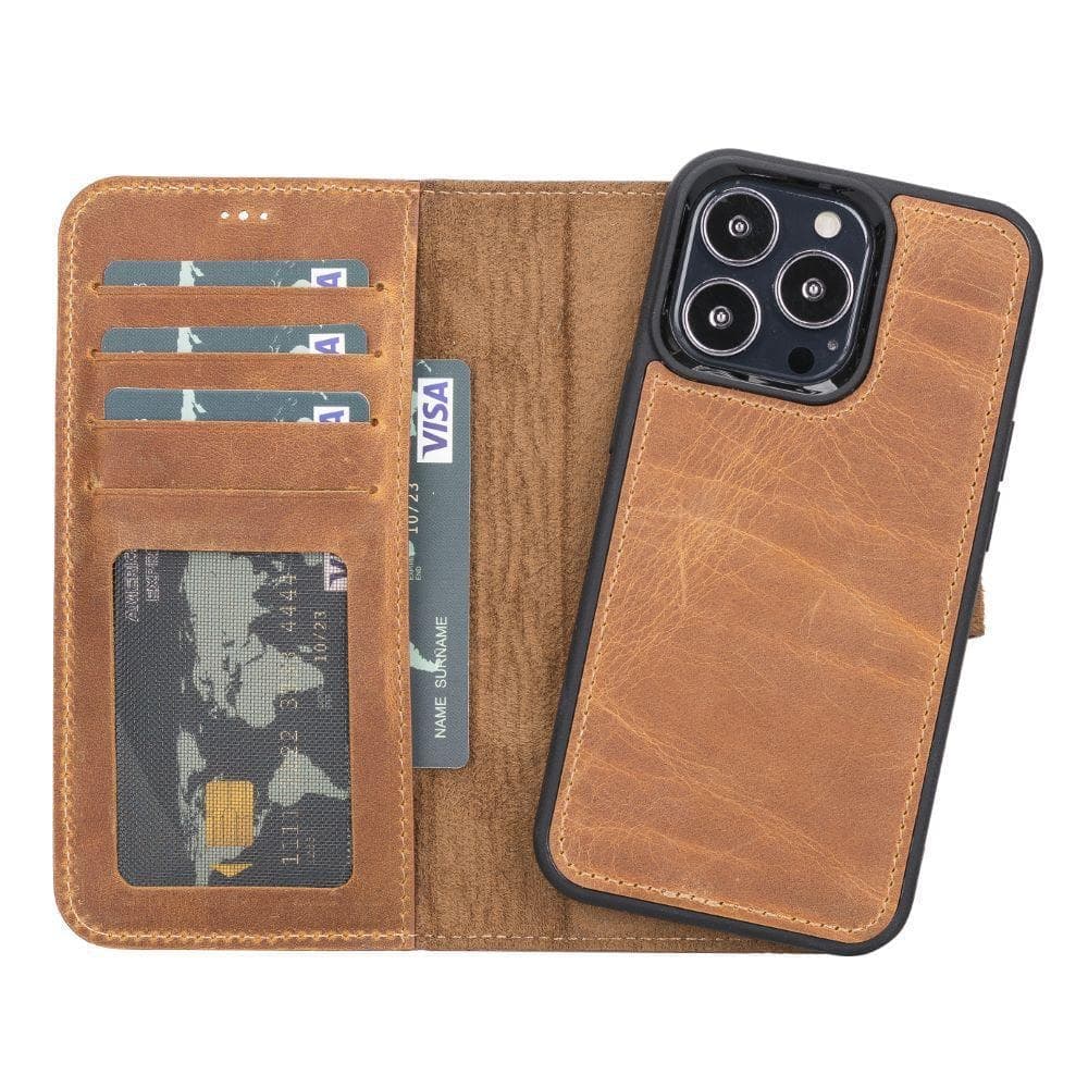 Magic iPhone 13 Pro Detachable Leather Wallet Case-10