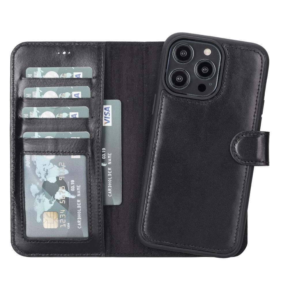 Magic iPhone 14 Detachable Leather Wallet Case-1