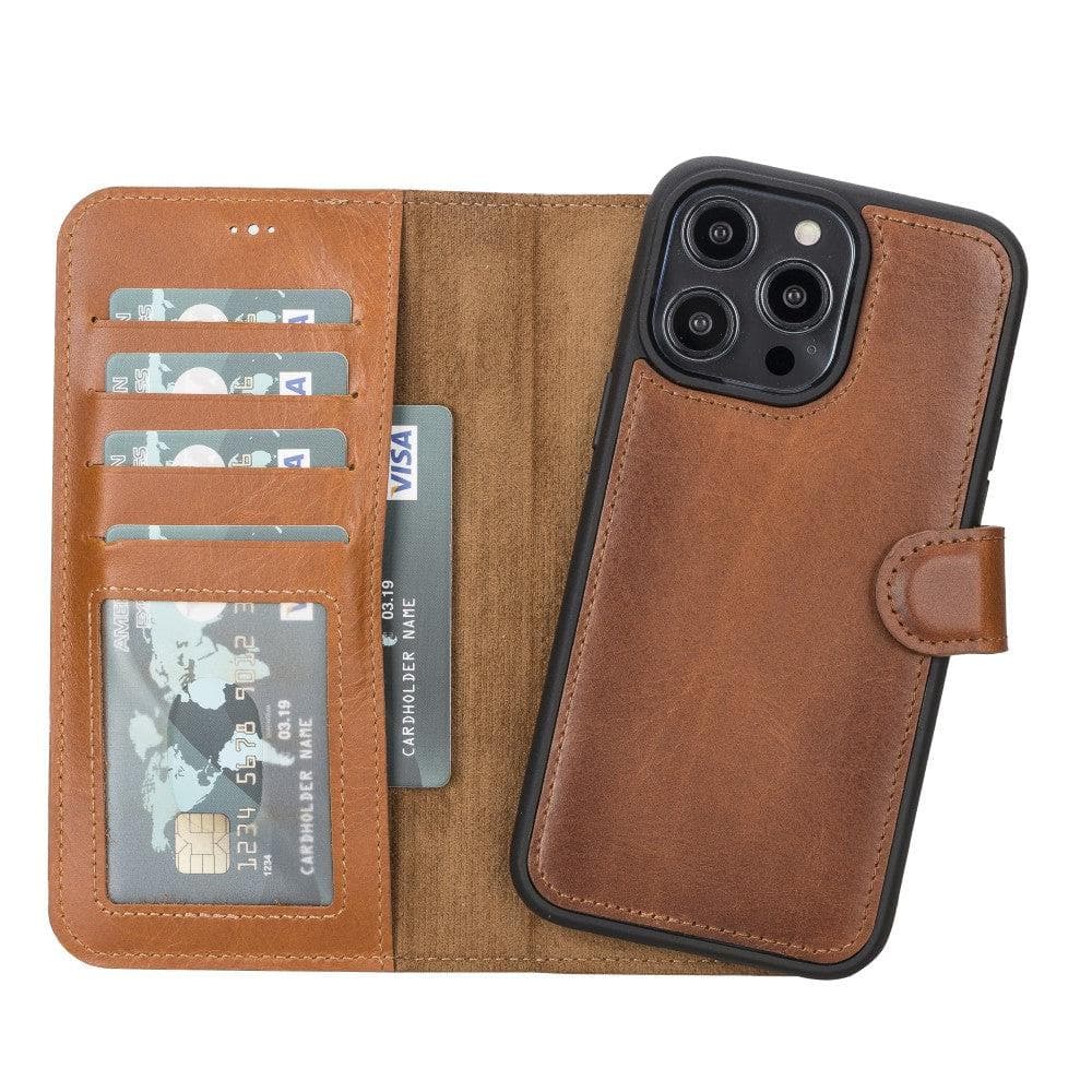 Magic iPhone 14 Pro Max Detachable Leather Wallet Case-5
