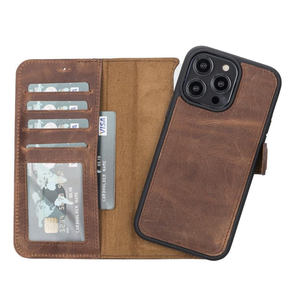 Magic iPhone 14 Detachable Leather Wallet Case-6