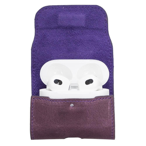 Load image into Gallery viewer, Mai Magnet AirPods 1 and AirPods 2 Leather Case with Hook-2
