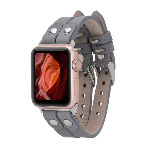Load image into Gallery viewer, Durham Ely Leather Apple Watch Double Band-6
