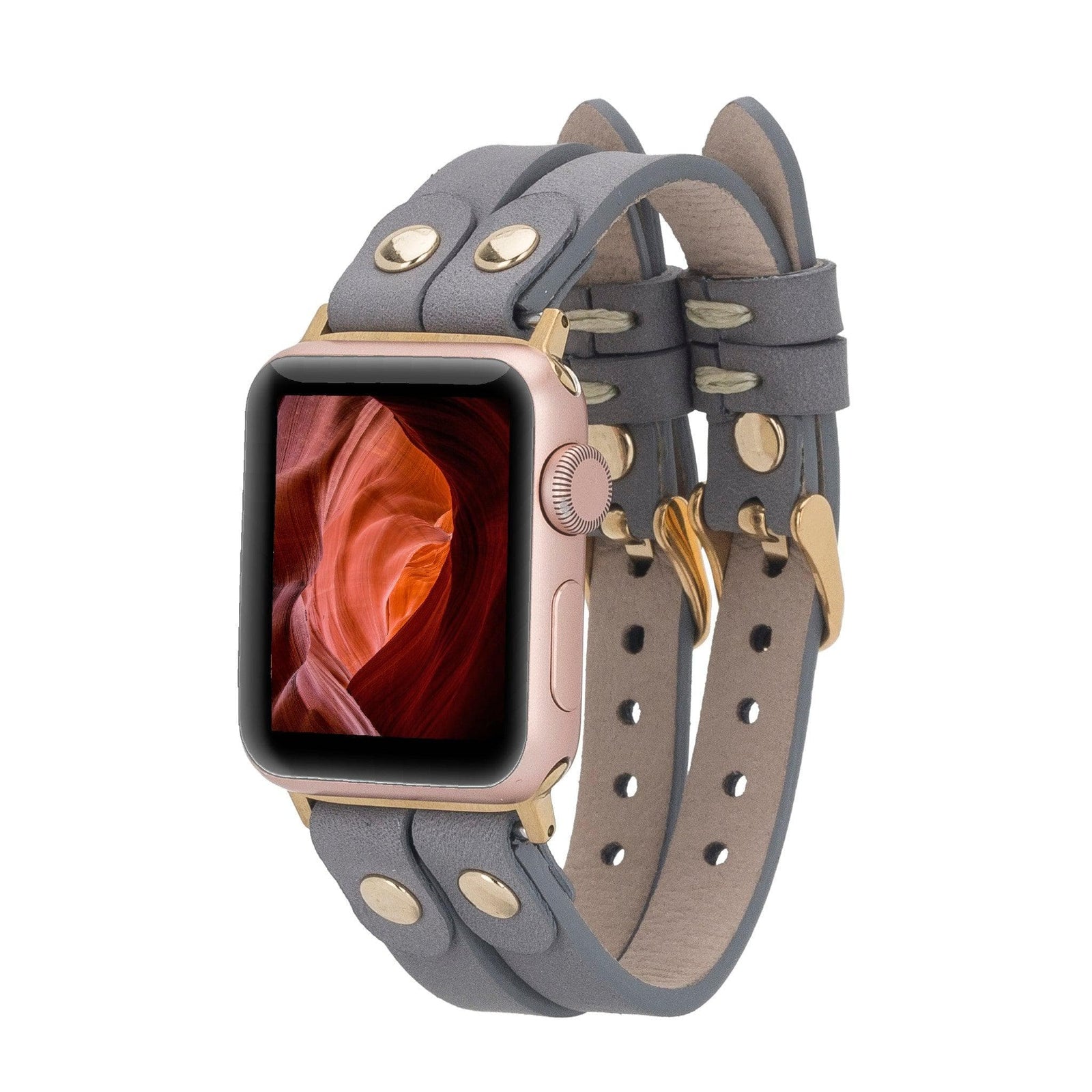 Durham Ely Leather Apple Watch Double Band-7