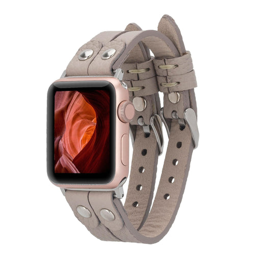 Load image into Gallery viewer, Durham Ely Leather Apple Watch Double Band-8
