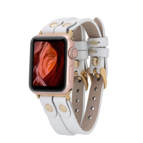 Load image into Gallery viewer, Durham Ely Leather Apple Watch Double Band-11
