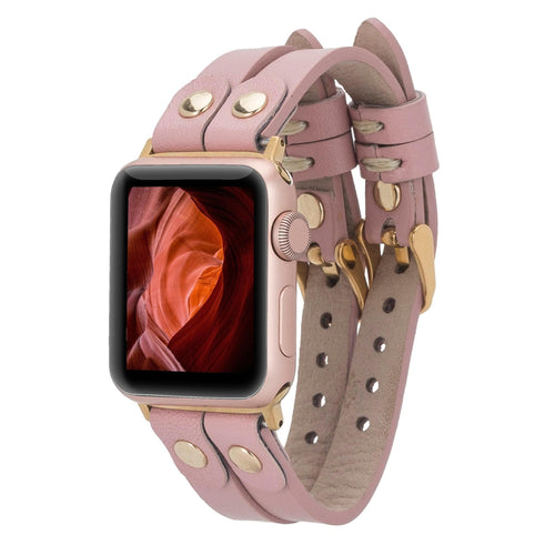 Load image into Gallery viewer, Durham Ely Leather Apple Watch Double Band-14
