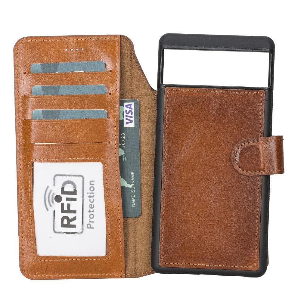 Magic Google Pixel 6 Detachable Leather Wallet Case-0