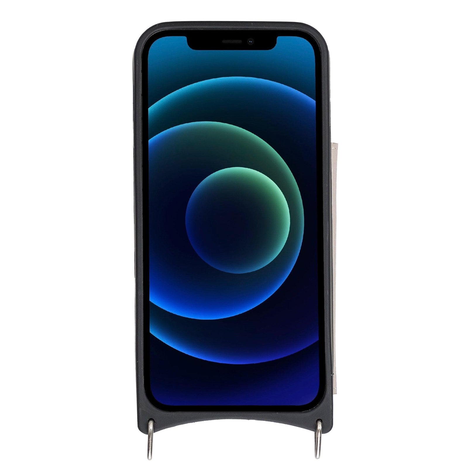 Saff iPhone 12 Series Leather Case with Shoulder Strap-3