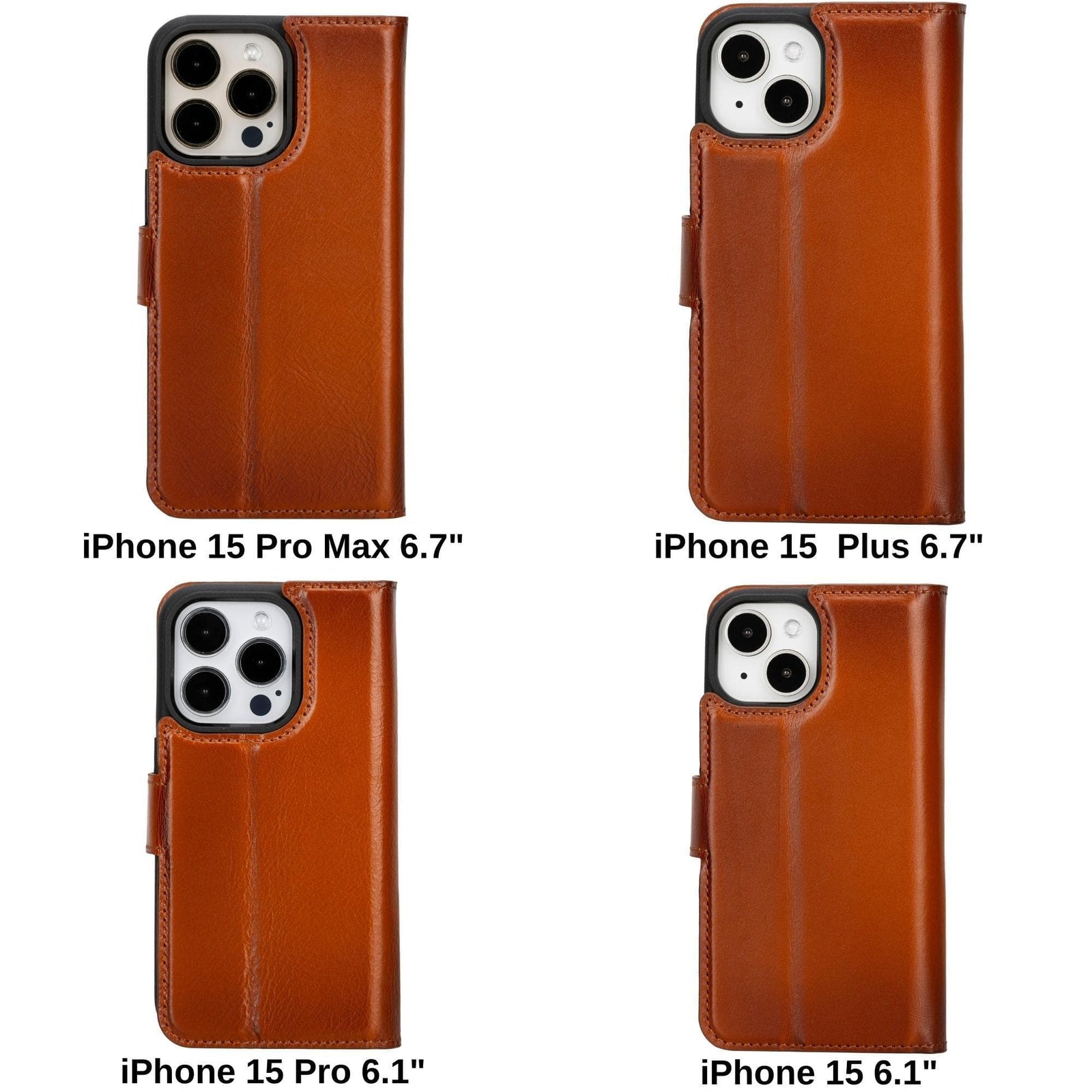 Magic iPhone 15 Pro Max Detachable Leather Wallet Case-3