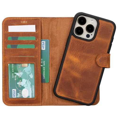 Load image into Gallery viewer, Magic iPhone 15 Plus Detachable Leather Wallet Case-7
