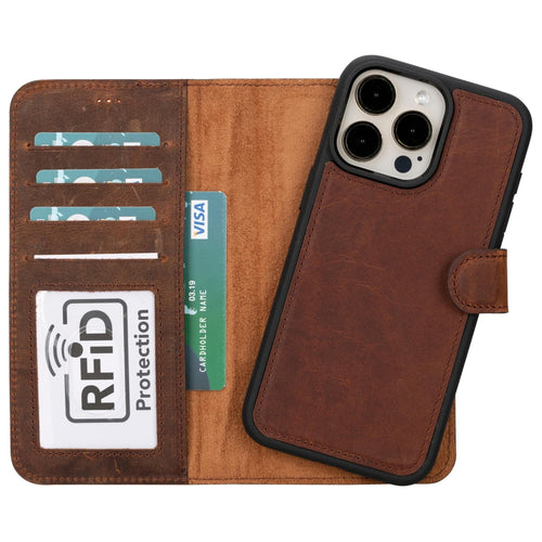 Load image into Gallery viewer, Magic iPhone 15 Detachable Leather Wallet Case-5
