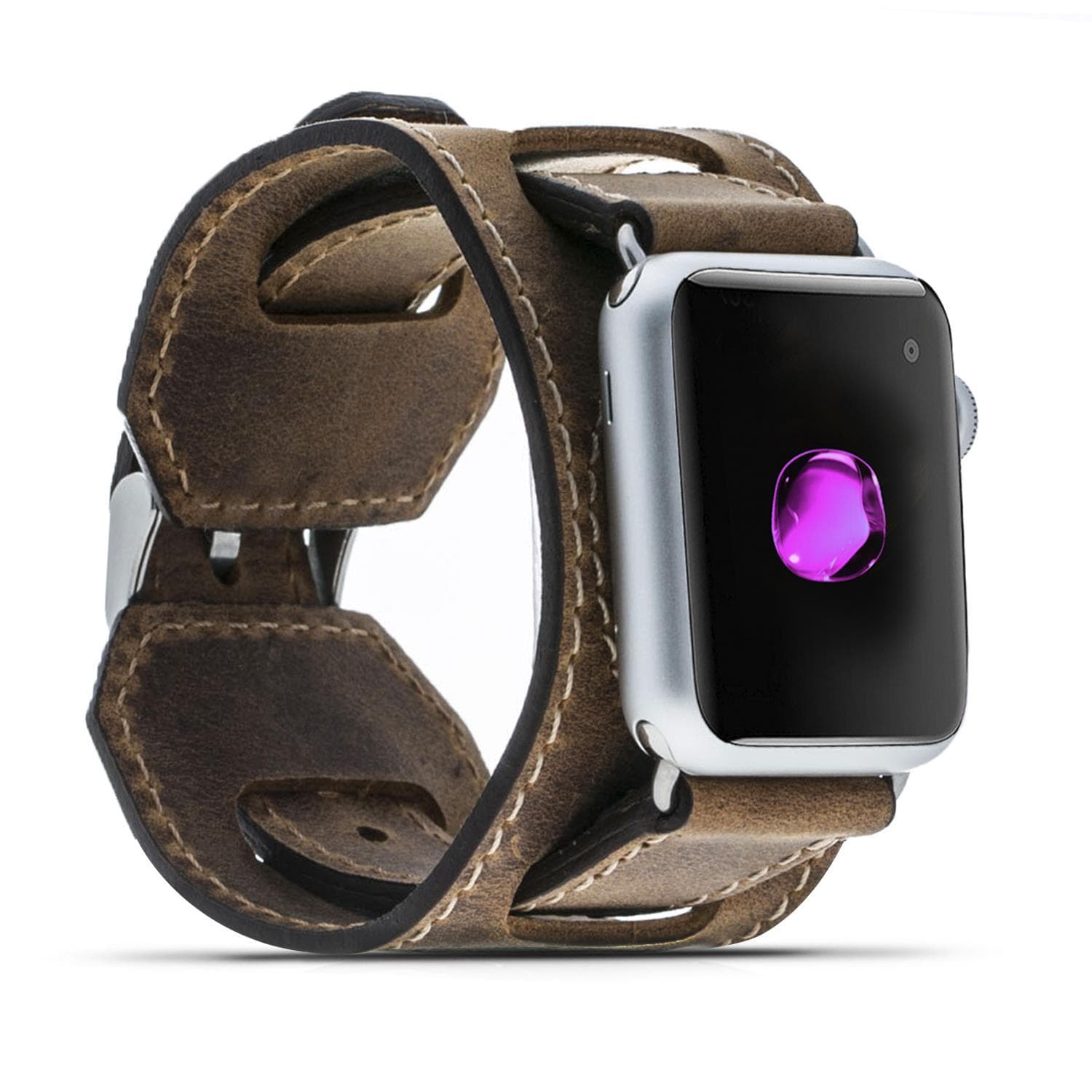 Cuff Leather Apple Watch Band-4