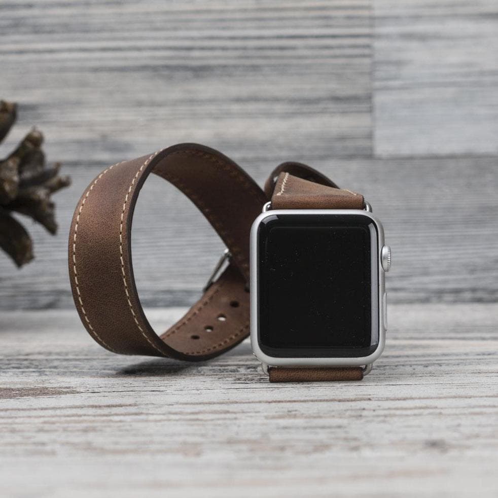 Double Tour Leather Apple Watch Band-7