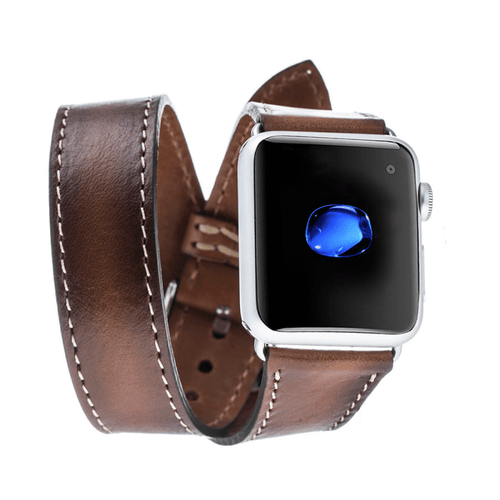 Load image into Gallery viewer, Double Tour Leather Apple Watch Band-10
