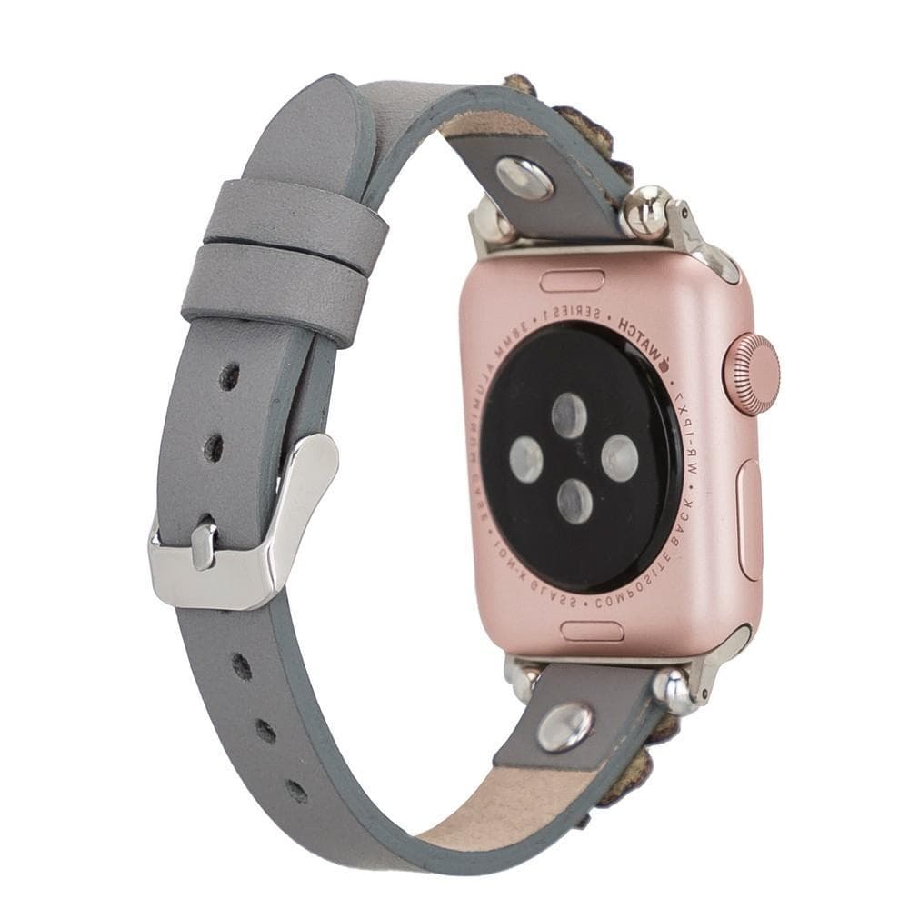 Flower Ferro Leather Apple Watch Band-2