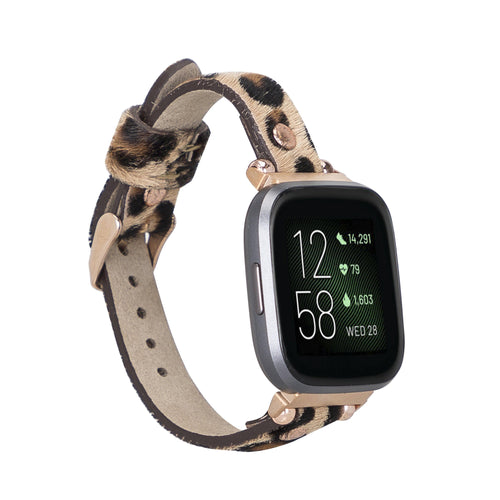 Load image into Gallery viewer, Ferro Leather Apple Watch Band with Rose Gold Trok-7
