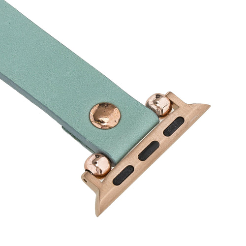 Load image into Gallery viewer, Ferro Leather Apple Watch Band with Rose Gold Trok-2
