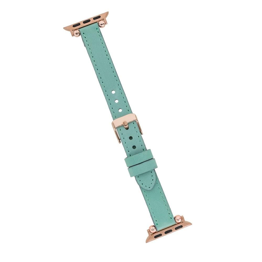 Seamy Ferro Style Leather Apple Watch Band-3