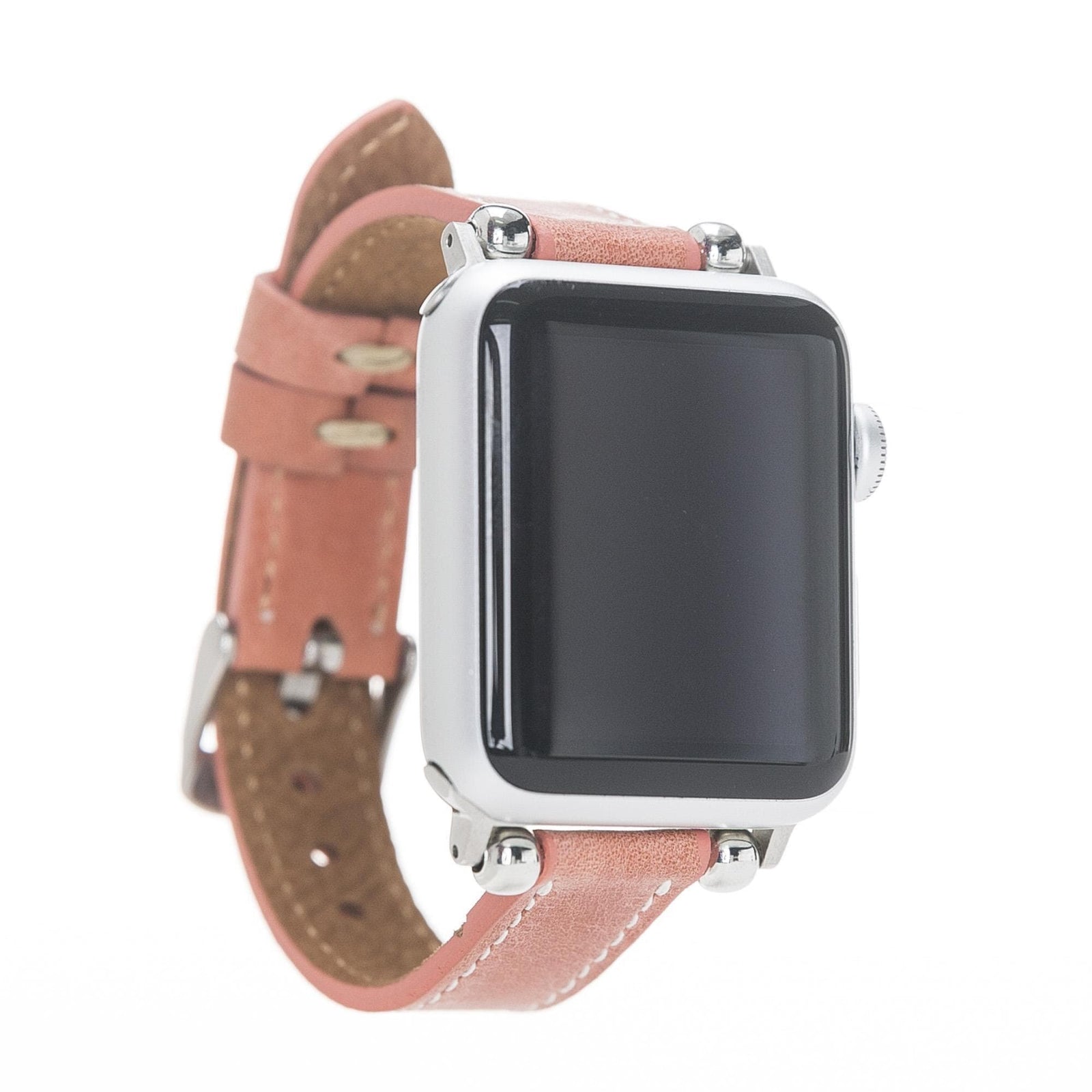Seamy Ferro Style Leather Apple Watch Band-10