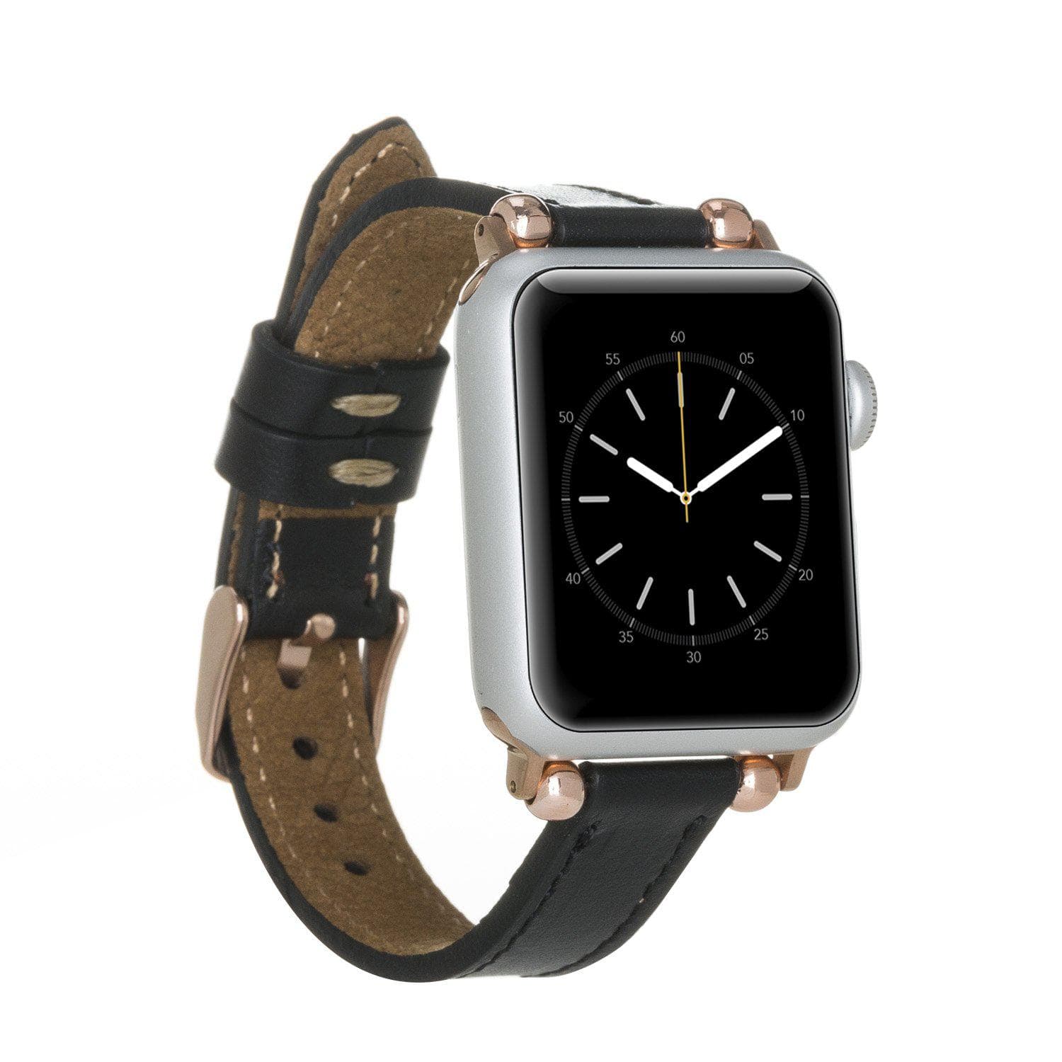 Seamy Ferro Style Leather Apple Watch Band-13
