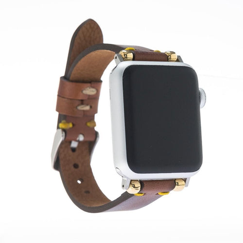 Load image into Gallery viewer, Seamy Ferro Style Leather Apple Watch Band-16
