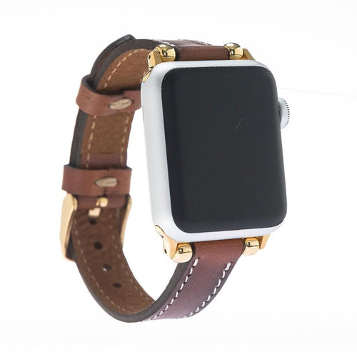 Load image into Gallery viewer, Seamy Ferro Style Leather Apple Watch Band-14

