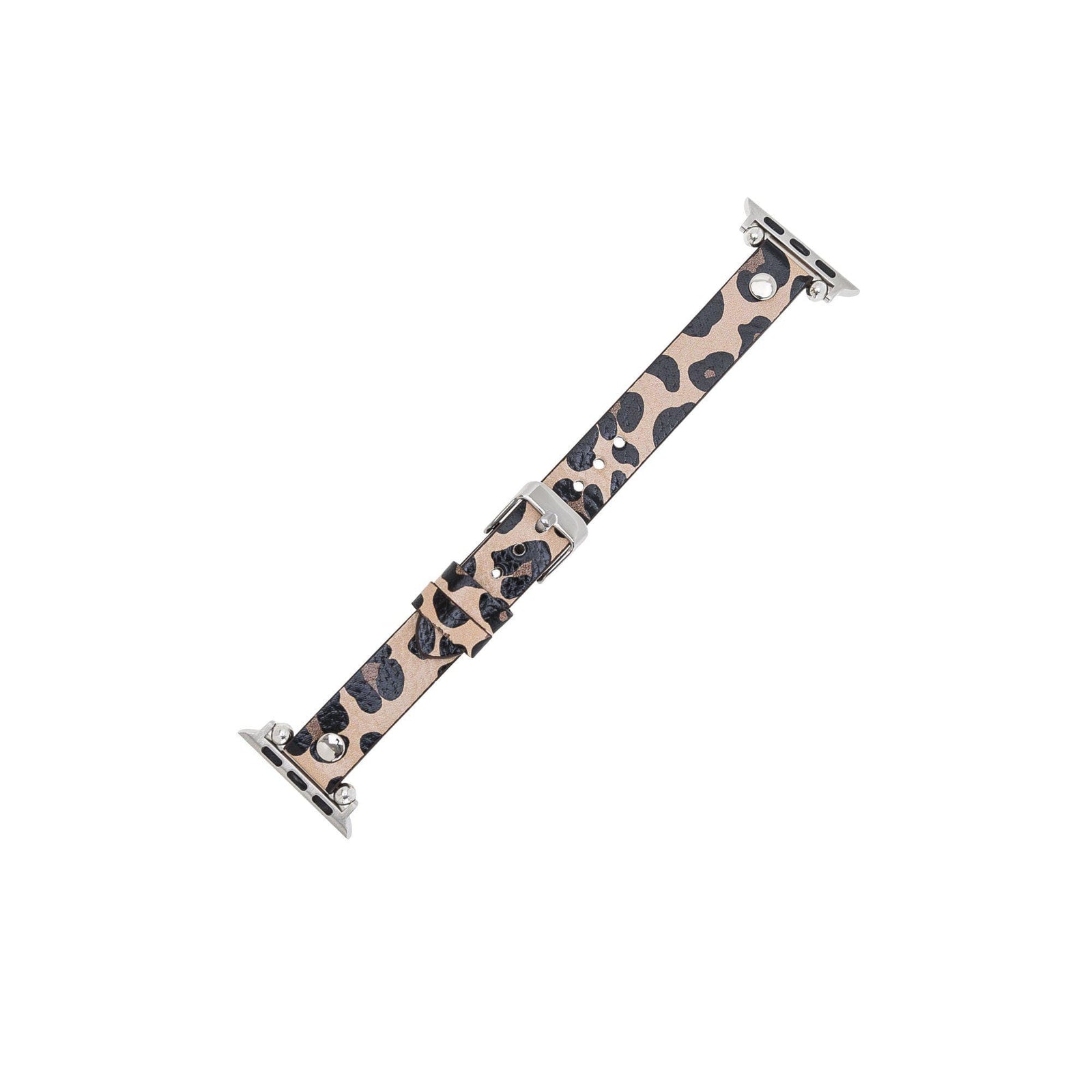 Ferro Leather Apple Watch Band with Silver Trok-4