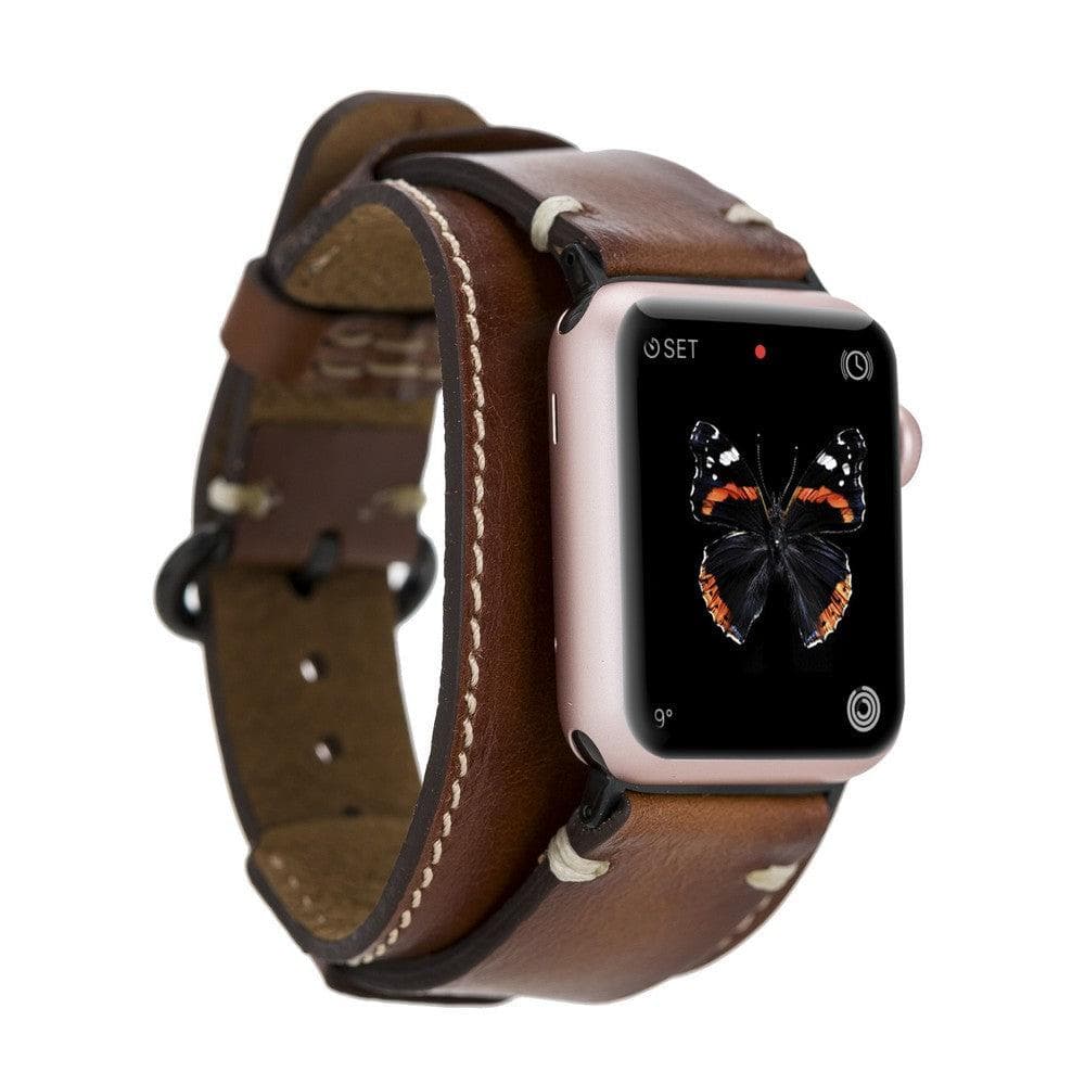 Pulsar Cuff Style Leather Apple Watch Band-5