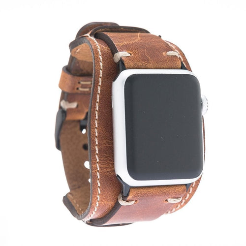Load image into Gallery viewer, Pulsar Cuff Style Leather Apple Watch Band-3
